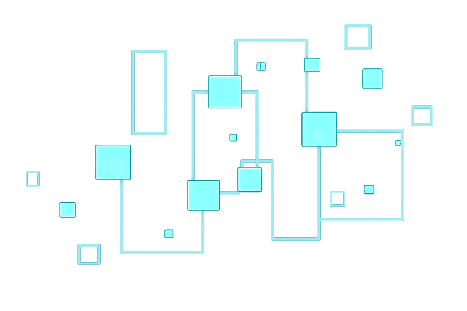 Teal grid pattern